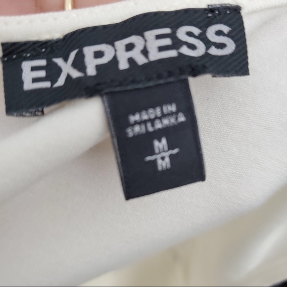 Express peplum white tank top - Picture 7 of 7